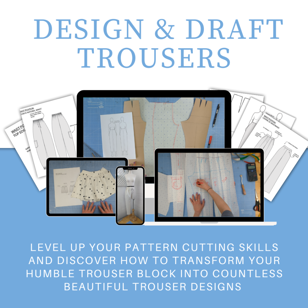 Draft a trouser pattern